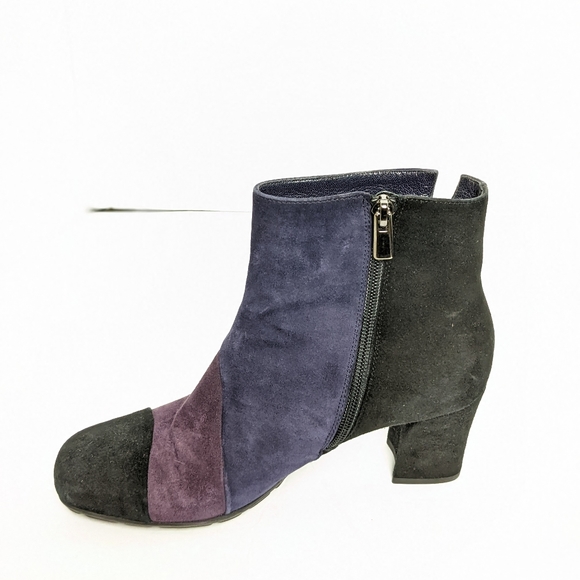 Paolo Linea suede 3 tone ankle boots - Picture 4 of 16